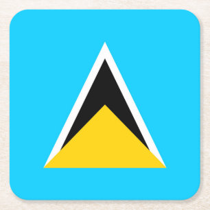 Saint Lucia Underlägg Papper Kvadrat