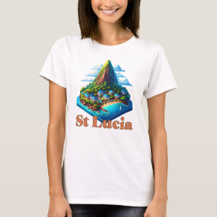 Saint Lucia-Västindien T Shirt