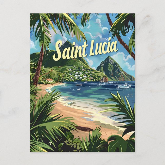 Saint Lucia Vykort (Framsida)