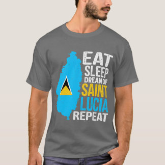Saint Luciansk Roots Lucian Stolthet Design för St T Shirt