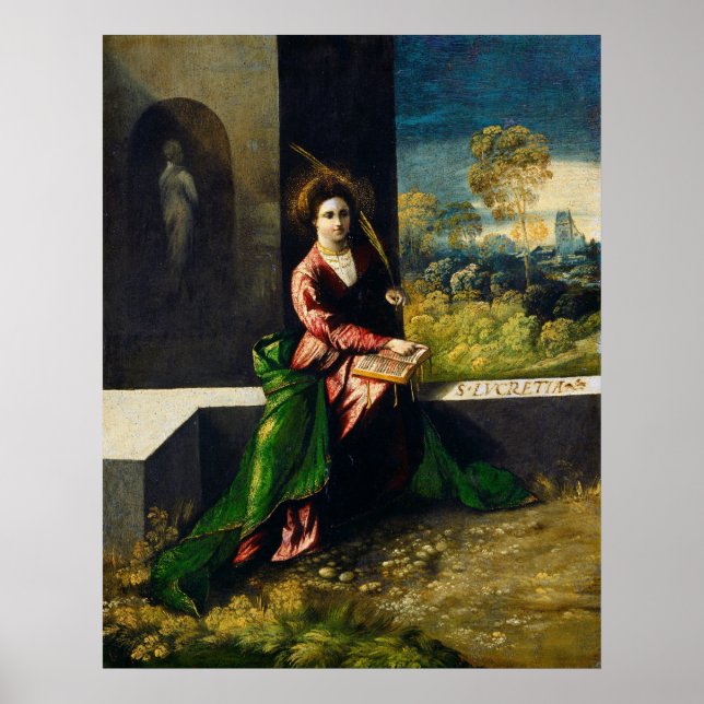 Saint Lucretia - Dosso Dossi Fine Art Poster (Framsidan)