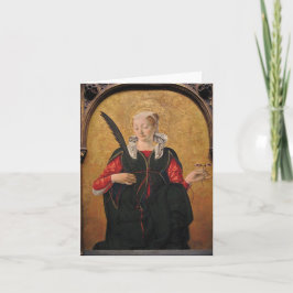 Saint Lucy av Francesco del Cossa Anteckningskort
