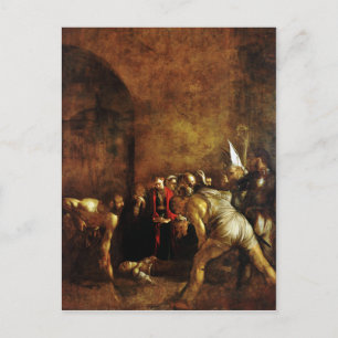 Saint Lucy, Burial av Caravaggio (1608) Vykort