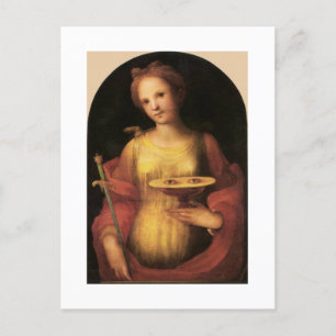 Saint Lucy by Domenico Beccafumi, 1521 Vykort