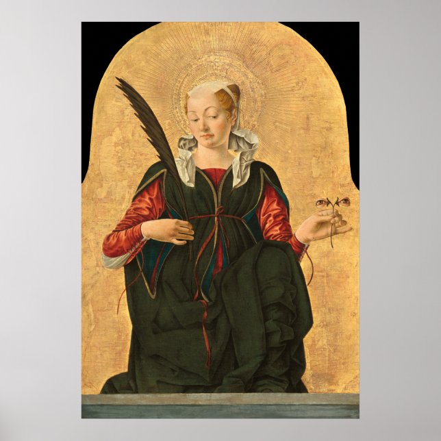 Saint Lucy - Francesco del Cossa Fine Art Poster (Framsidan)
