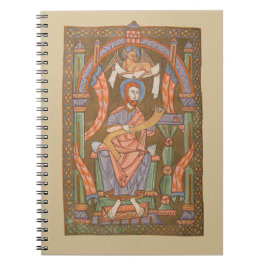 Saint Luke Evangelist Medieval Christian Bible Anteckningsbok
