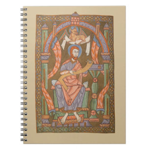 Saint Luke Evangelist Medieval Christian Bible Anteckningsbok