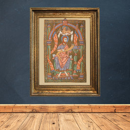 Saint Luke Evangelist Medieval Christian Bible Poster