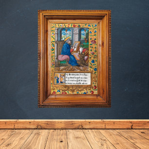 Saint Luke Evangelist - Medieval Manuscript Poster