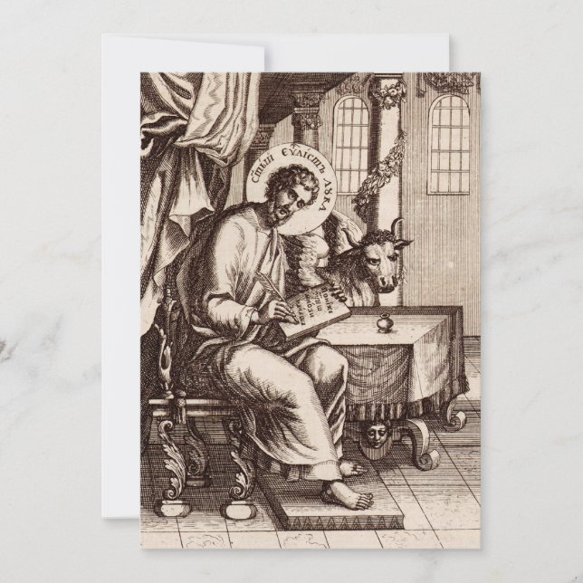 Saint Luke Evangelist och Apostle Inbjudningar (Framsida)