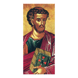 Saint Luke Evangelist Orthodox-ikonen Reklamkort