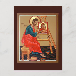Saint Luke-Prayer-kortet för Evangelist Vykort