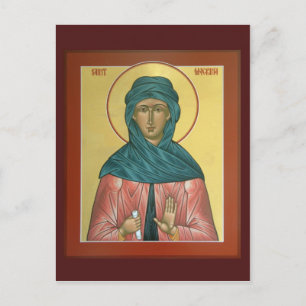 Saint Macrina Prayer-kort Vykort