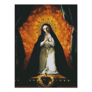 Saint Margaret Mary Alacoque Fototryck