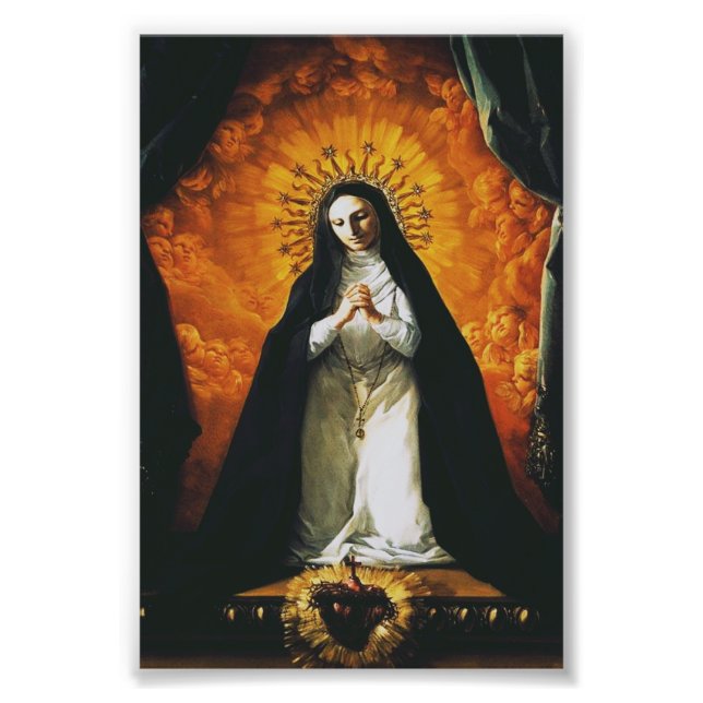 Saint Margaret Mary Alacoque Fototryck (Framsidan)