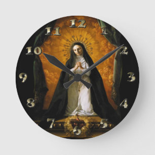 Saint Margaret Mary Alacoque Heart - Giaquinto Rund Klocka