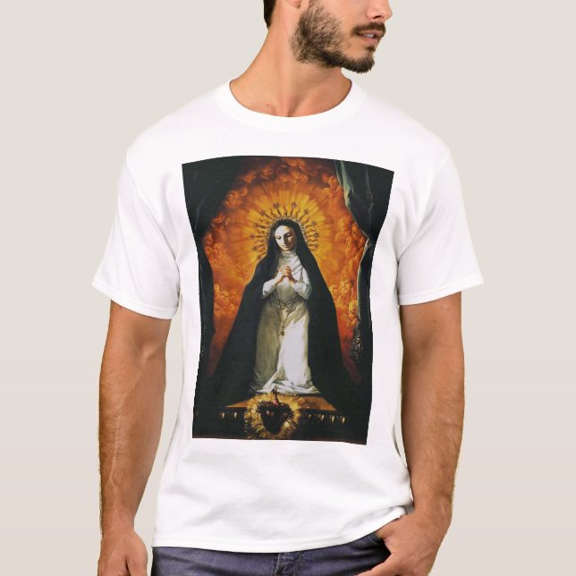 Saint Margaret Mary Alacoque T Shirt (Framsida)