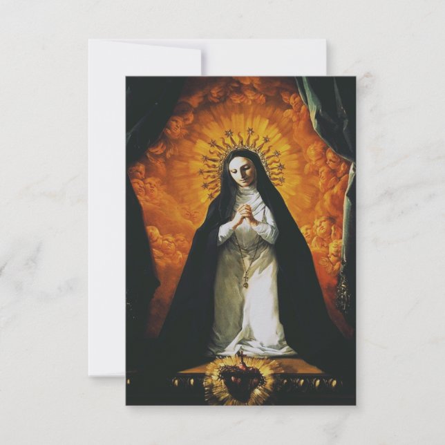 Saint Margaret Mary Alacoque Tack Kort (Framsida)