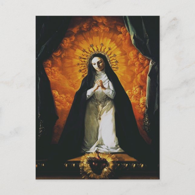 Saint Margaret Mary Alacoque Vykort (Framsida)