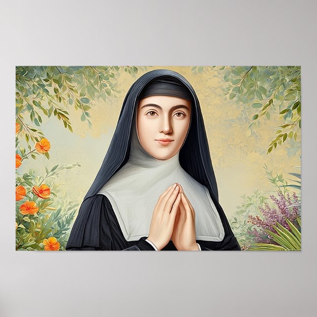 Saint Margaret Mary i Prayer Poster (Framsidan)
