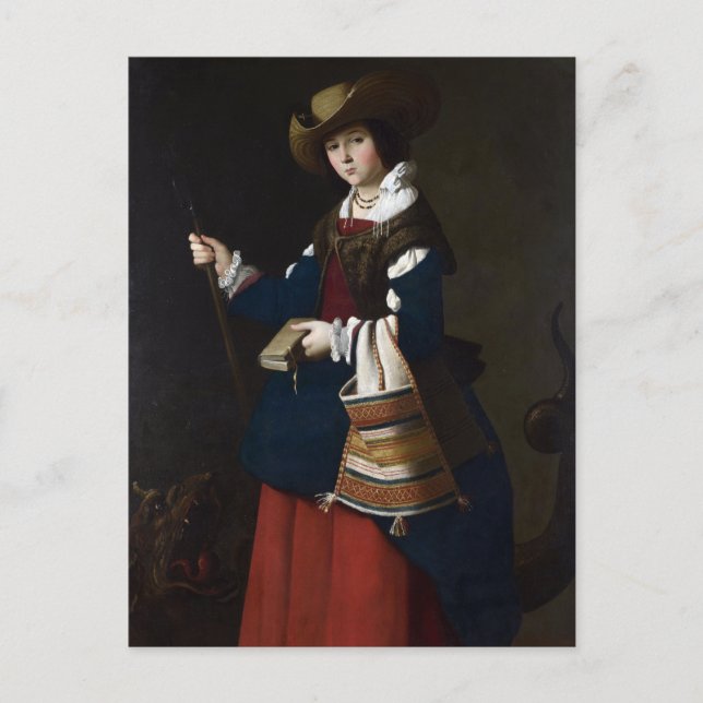 Saint Margaret som shepherdes Vykort (Framsida)