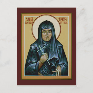 Saint Maria av Paris Prayer Card Vykort