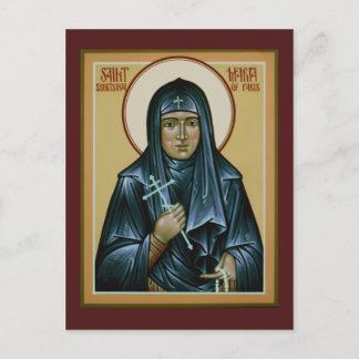 Saint Maria av Paris Prayer Card Vykort