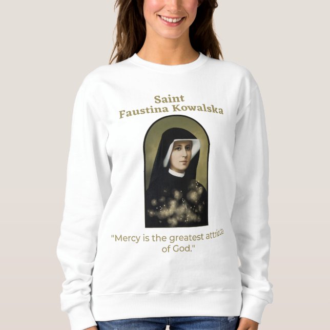 saint maria faustina kowalska t shirt (Framsida)
