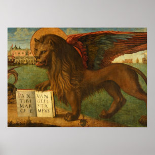 Saint-Mark, 1516, Vittore Carpaccio, Lejon Poster
