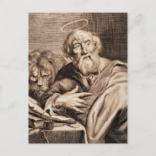Saint Mark Evangelist och Martyr Vykort