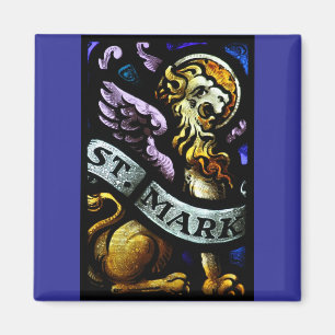 Saint Mark och Evangelist lagrade glasbilder Magnet