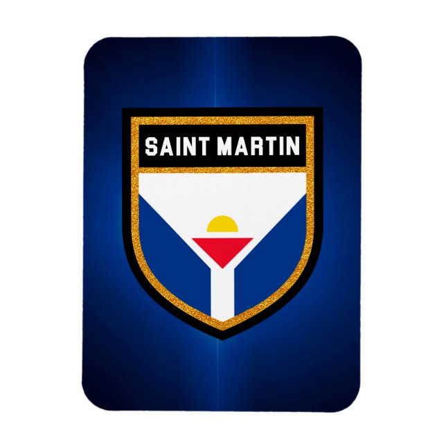 Saint Martin Flagga Magnet (Vertikal)