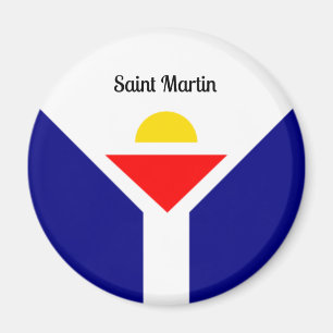 Saint Martin Flagga Magnet