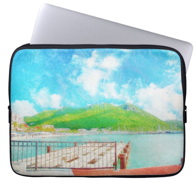 Saint Martin Laptop Fodral (Framsidan)