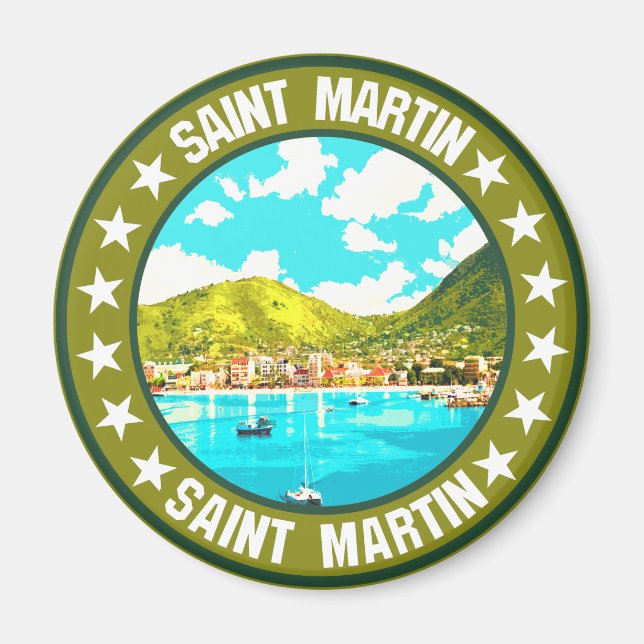 Saint Martin Magnet (Framsidan)