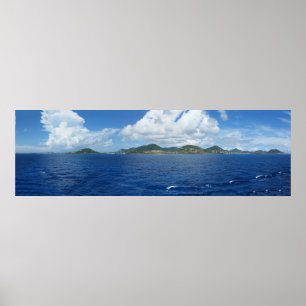 Saint Martin-ön under en solnydag Poster