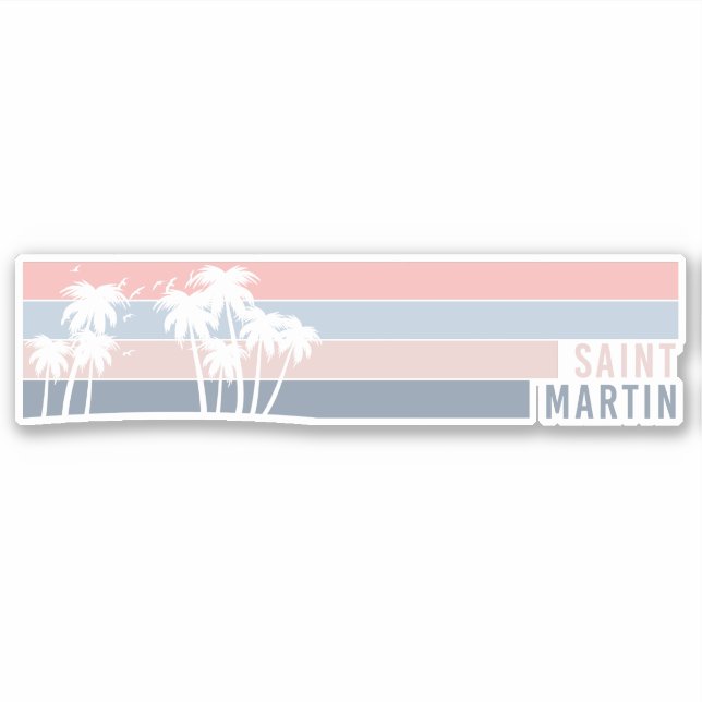 Saint Martin St Maarten Island Klistermärken (Framsida)
