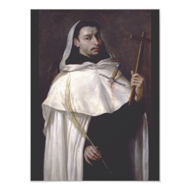 Saint Martyr Angelus av Jerusalem Fototryck (Framsidan)