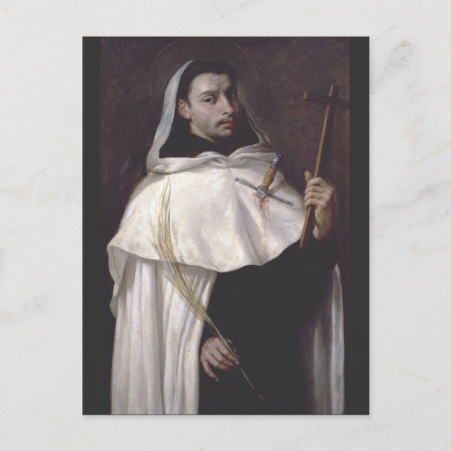 Saint Martyr Angelus av Jerusalem Vykort (Framsida)