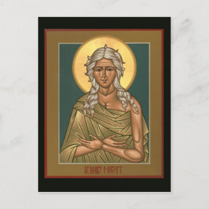 Saint Mary av Egypten Prayer Card Vykort