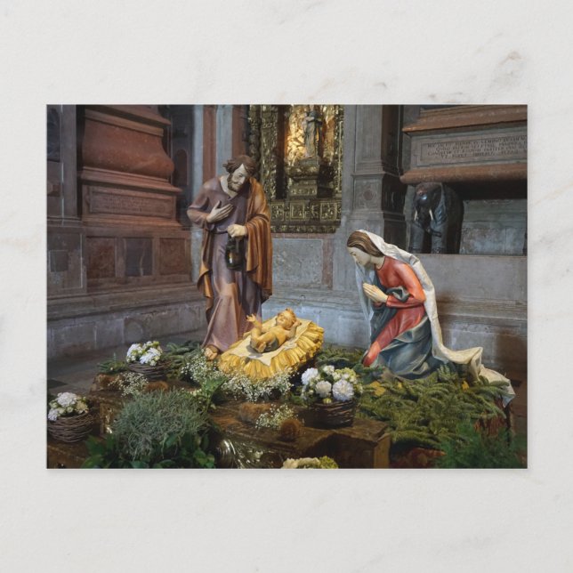 Saint Mary, Jesus och Saint Joseph i Jeronimos Vykort (Framsida)