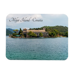 Saint Mary-klostret på ön Mljet - Kroatien Magnet
