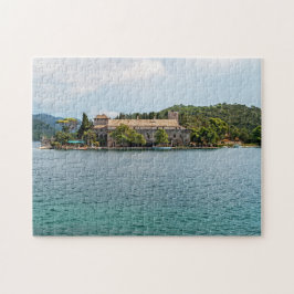 Saint Mary-klostret på ön Mljet - Kroatien Pussel