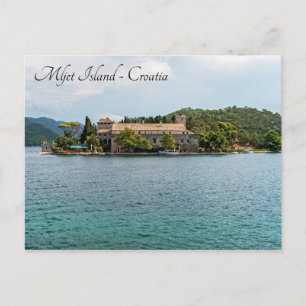 Saint Mary-klostret på ön Mljet - Kroatien Vykort