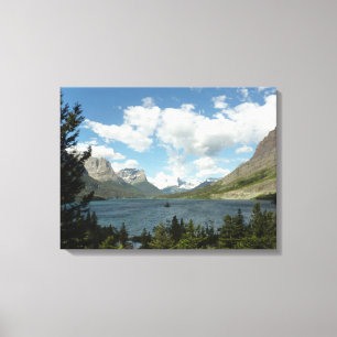 Saint Mary Lake II vid Glacier National Park Canvastryck