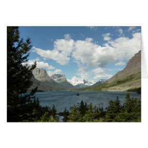 Saint Mary Lake II vid Glacier National Park Hälsningskort