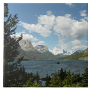 Saint Mary Lake II vid Glacier National Park Kakelplatta