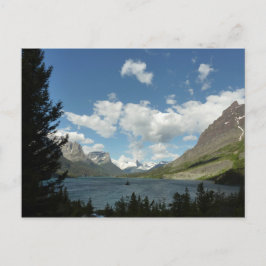 Saint Mary Lake II vid Glacier National Park Vykort