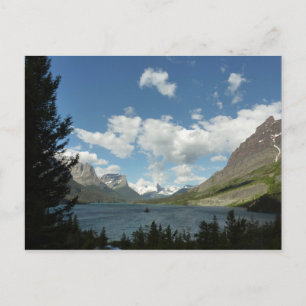 Saint Mary Lake II vid Glacier National Park Vykort