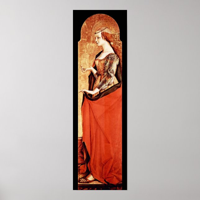 SAINT MARY MAGDALENE 2 Guld,Red,Black Poster (Framsidan)